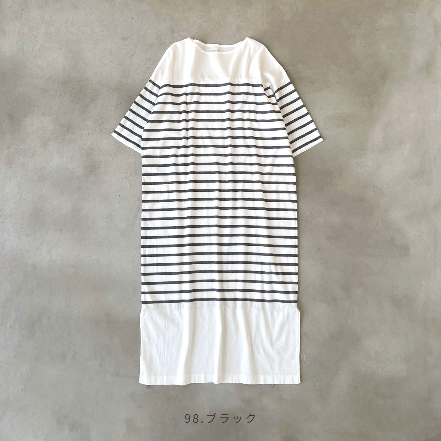 パネルボーダーワンピース(ウィメンズ・5分袖)_3113812