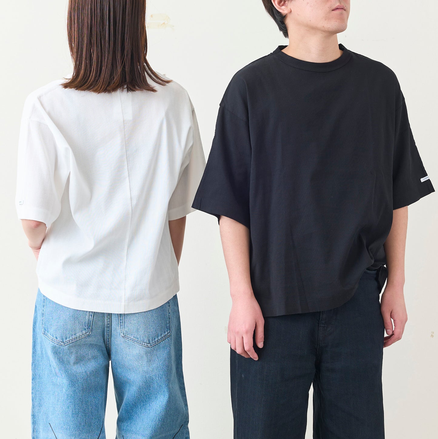 ワイド/クルーネックTシャツ(ユニセックス・5分袖)_3414842