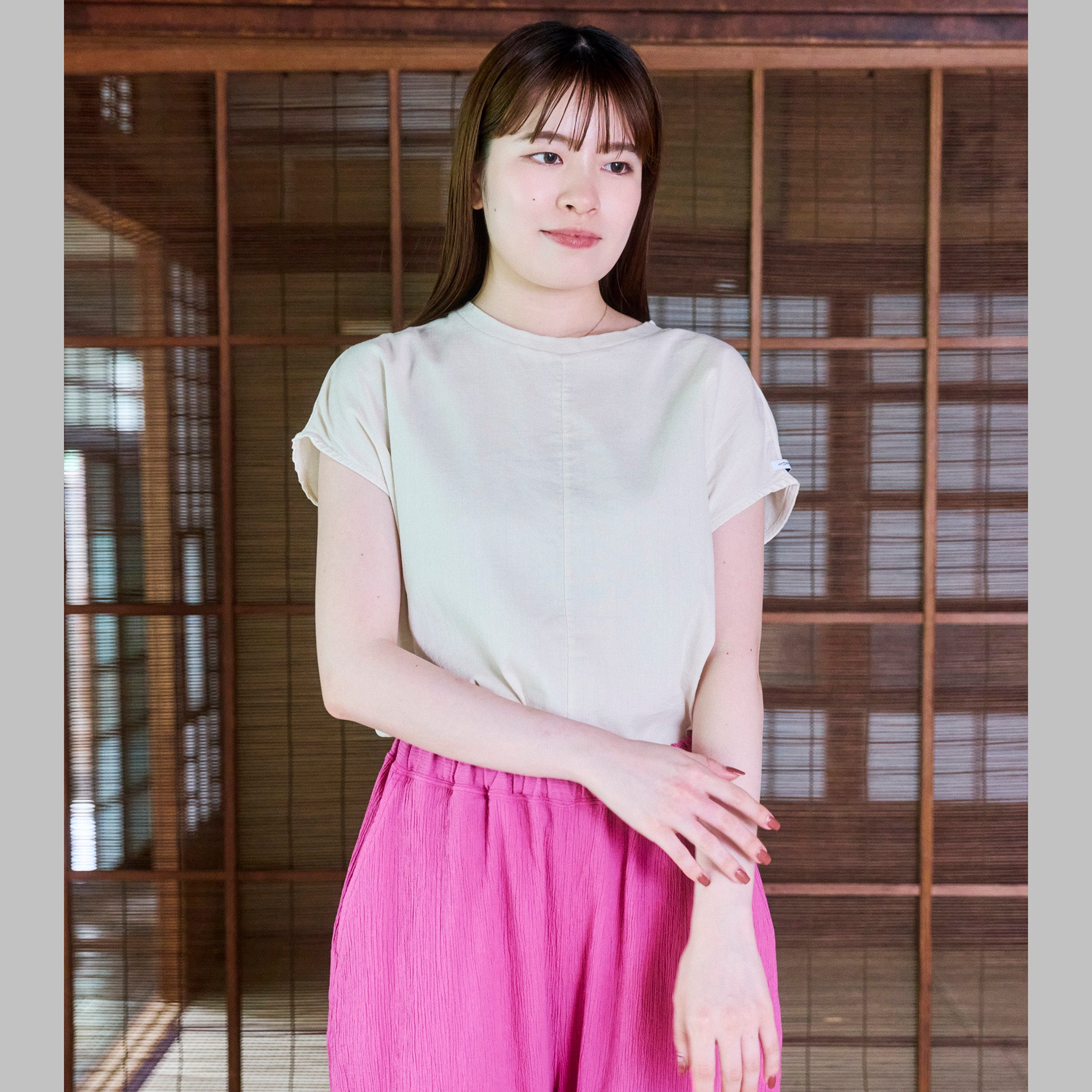 フレンチスリーブTシャツ(ウィメンズ)_3116702 – BIWACOTTON