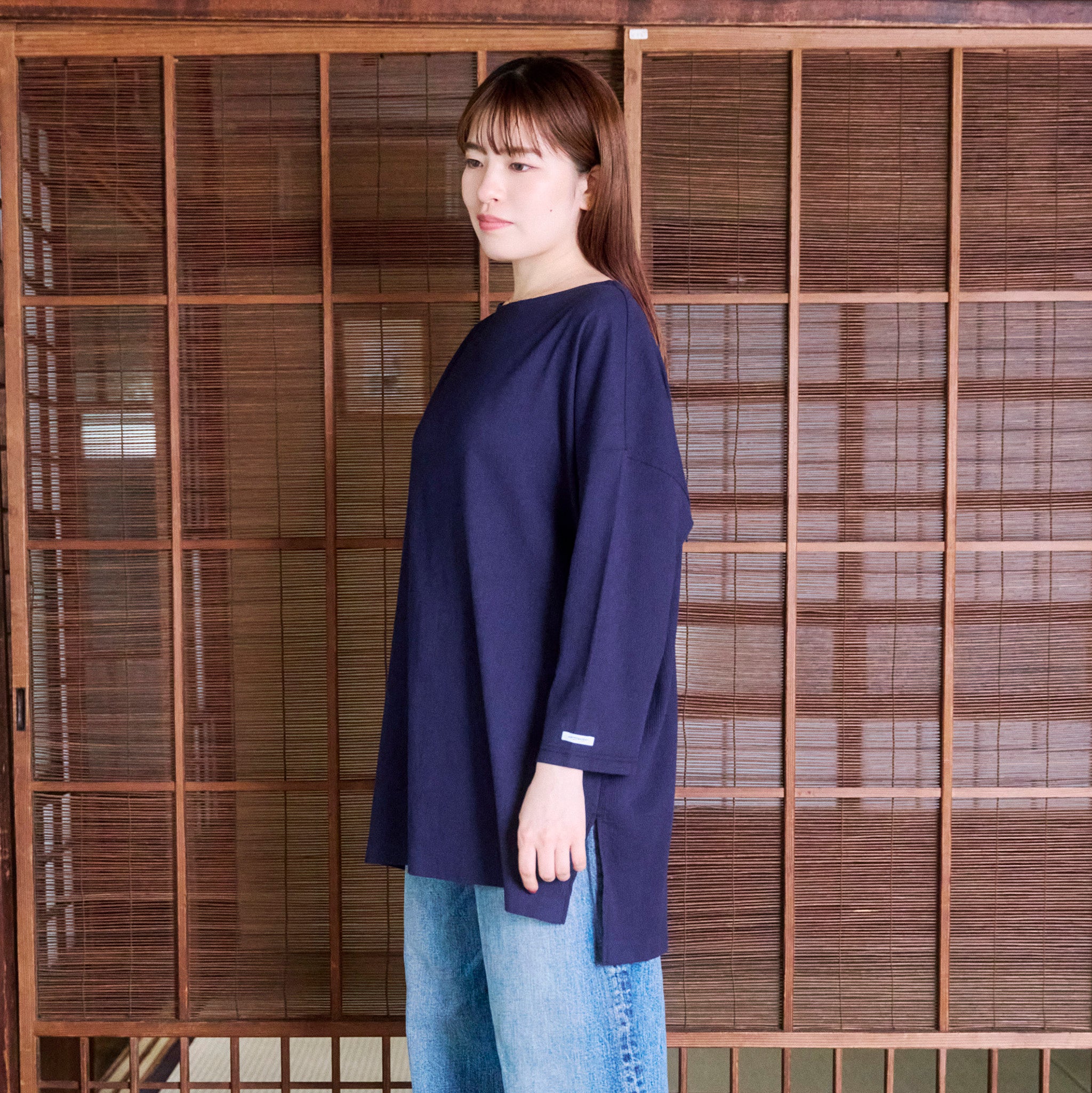 Yoli コットン 長袖プルオーバー 日本製 Yoli コットン 長袖プルオーバー 日本製 Yoli / Cotton long knit