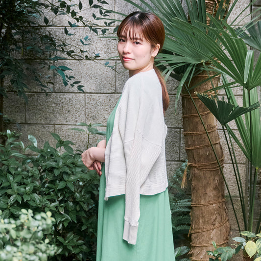 ビワッフルドルマンスリーブカーディガン(ウィメンズ)_3116718