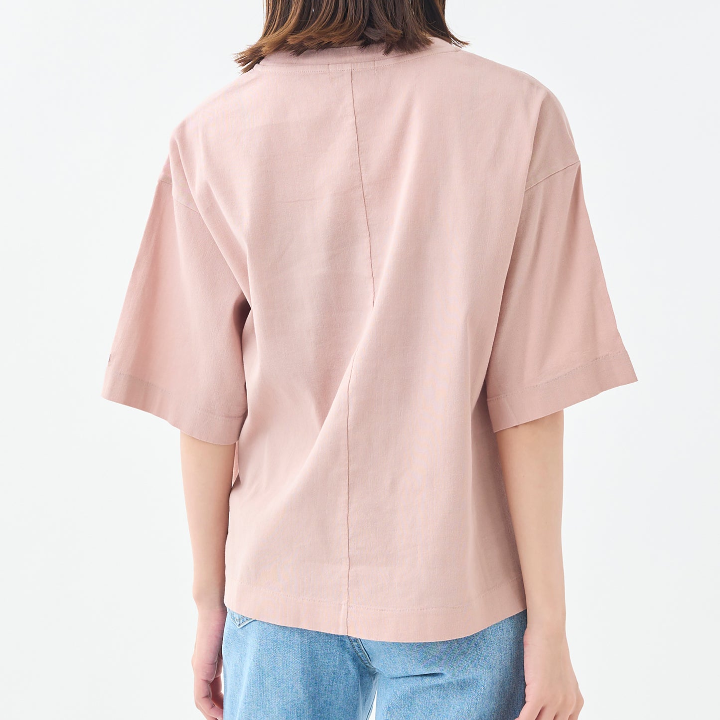 ワイド/クルーネックＴシャツ(ユニセックス・5分袖)_3415889