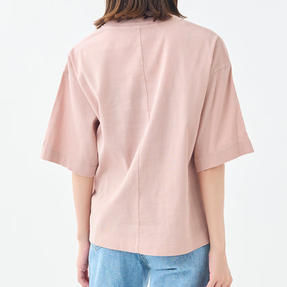ワイド/クルーネックＴシャツ(ユニセックス・5分袖)_3415889