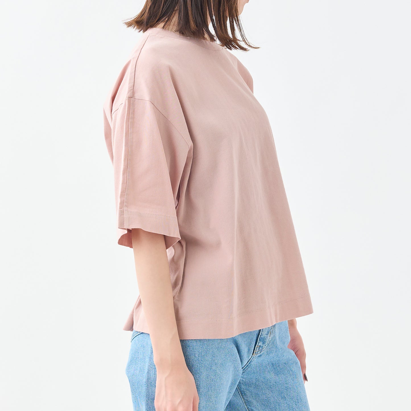 ワイド/クルーネックＴシャツ(ユニセックス・5分袖)_3415889