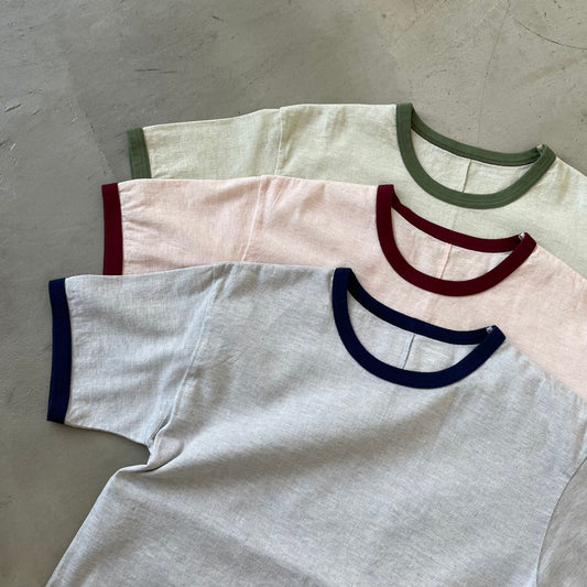 ボタニカル染 リンガーTシャツ(ユニセックス・半袖)_3413805