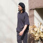 小林和人キーネックTシャツ(ユニセックス・5分袖)_3413806