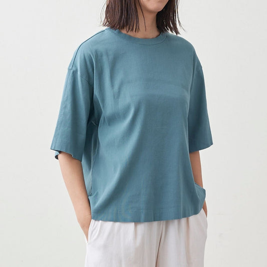 ワイド/クルーネックTシャツ(ユニセックス・5分袖)_3414856