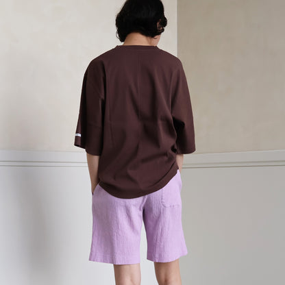 ワイド/クルーネックＴシャツ(ユニセックス・5分袖)_3415889