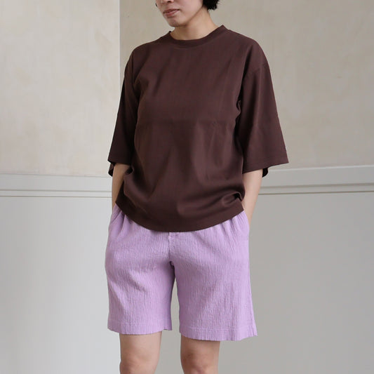 ワイド/クルーネックＴシャツ(ユニセックス・5分袖)_3415889