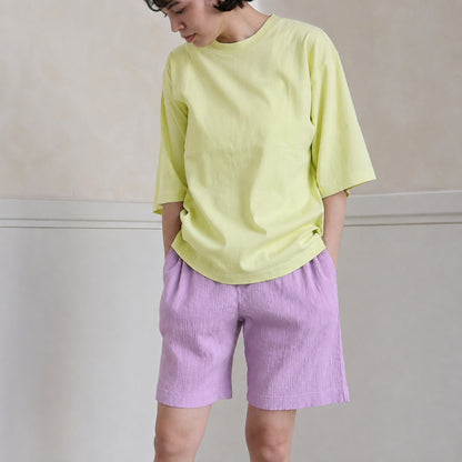 ワイド/クルーネックＴシャツ(ユニセックス・5分袖)_3415889