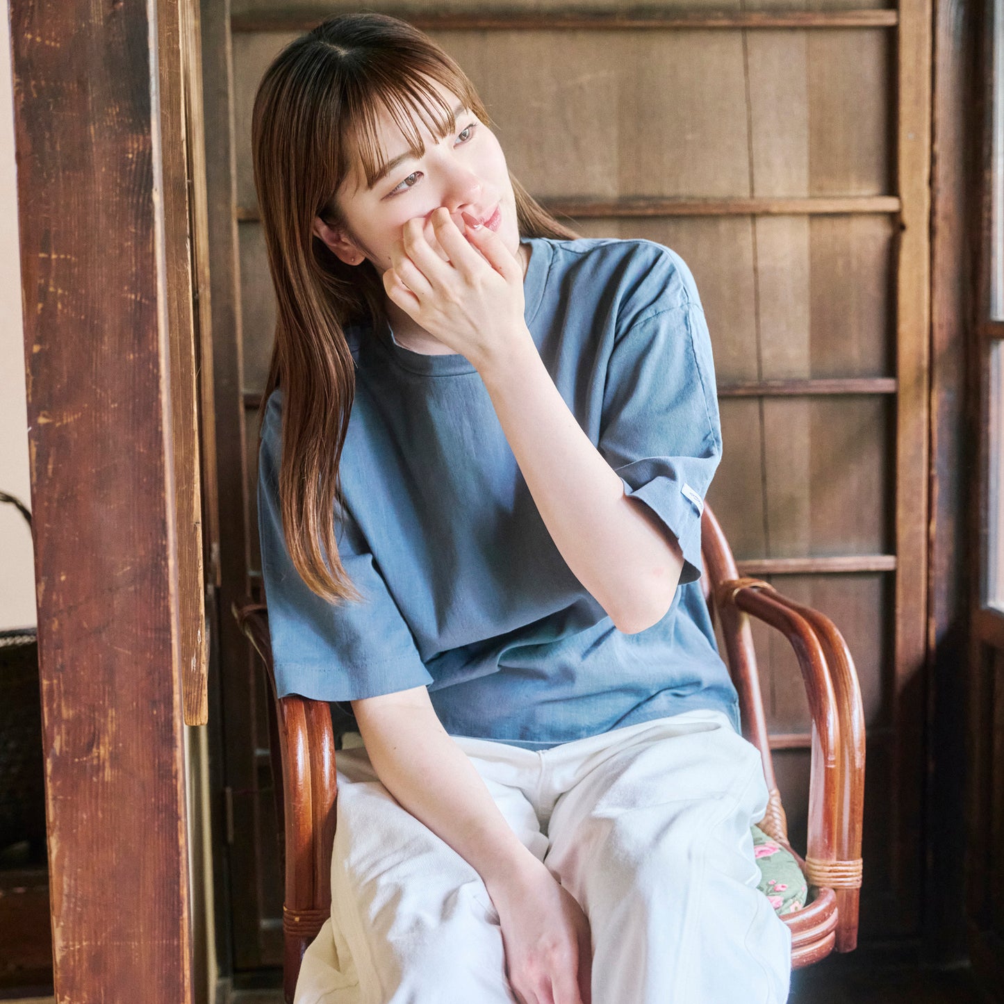 ワイド/クルーネックＴシャツ(ユニセックス・5分袖)_3415889