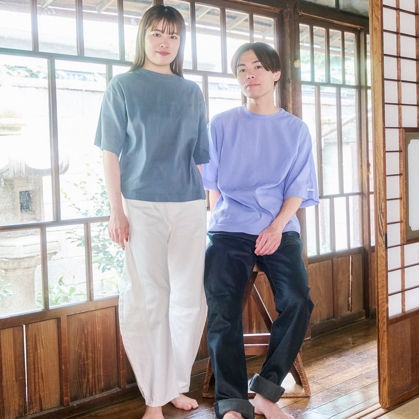 ワイド/クルーネックＴシャツ(ユニセックス・5分袖)_3415889