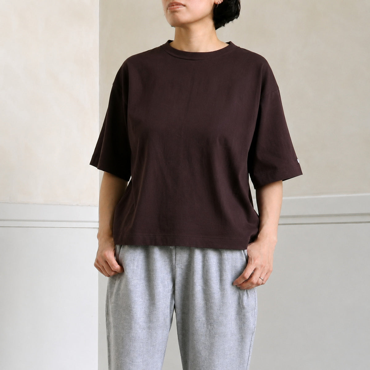 モデレート/クルーネックＴシャツ(ユニセックス・5分袖)_3415890