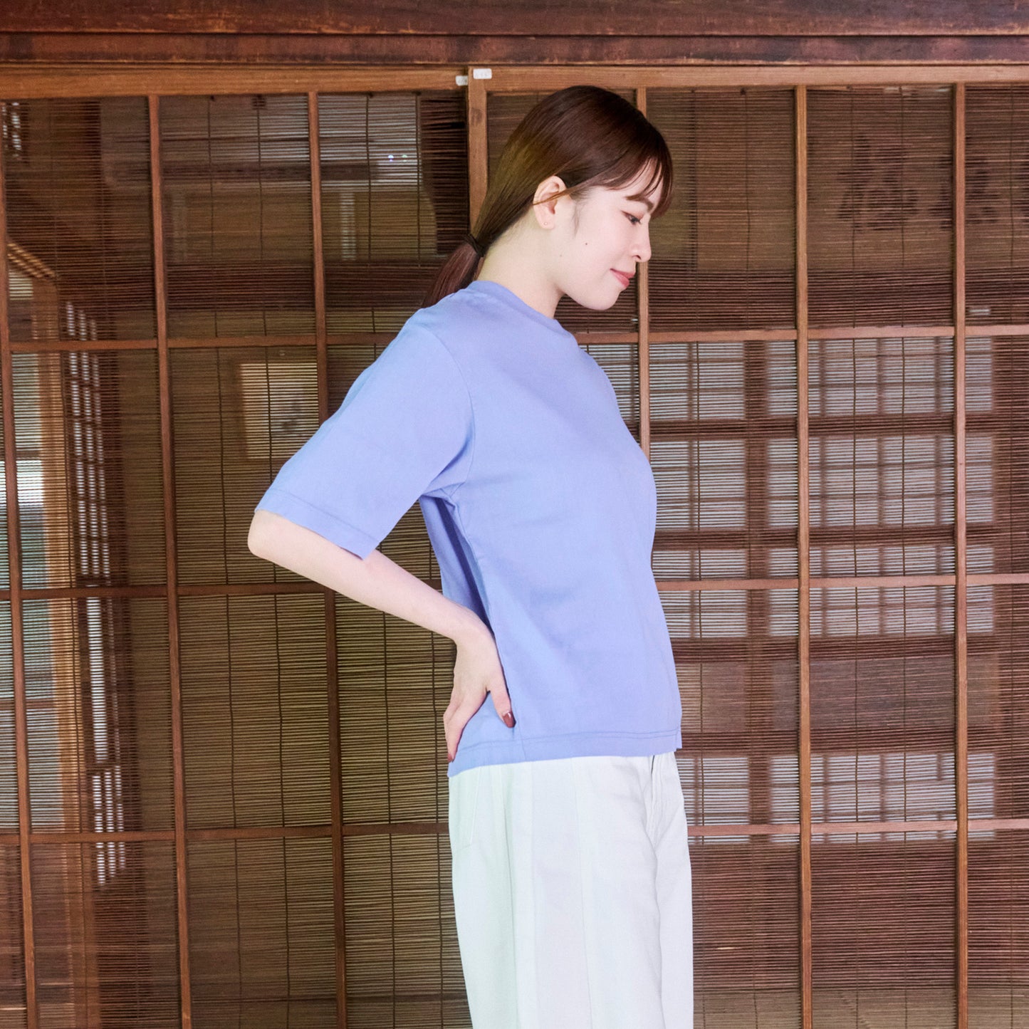 モデレート/クルーネックＴシャツ(ユニセックス・5分袖)_3415890