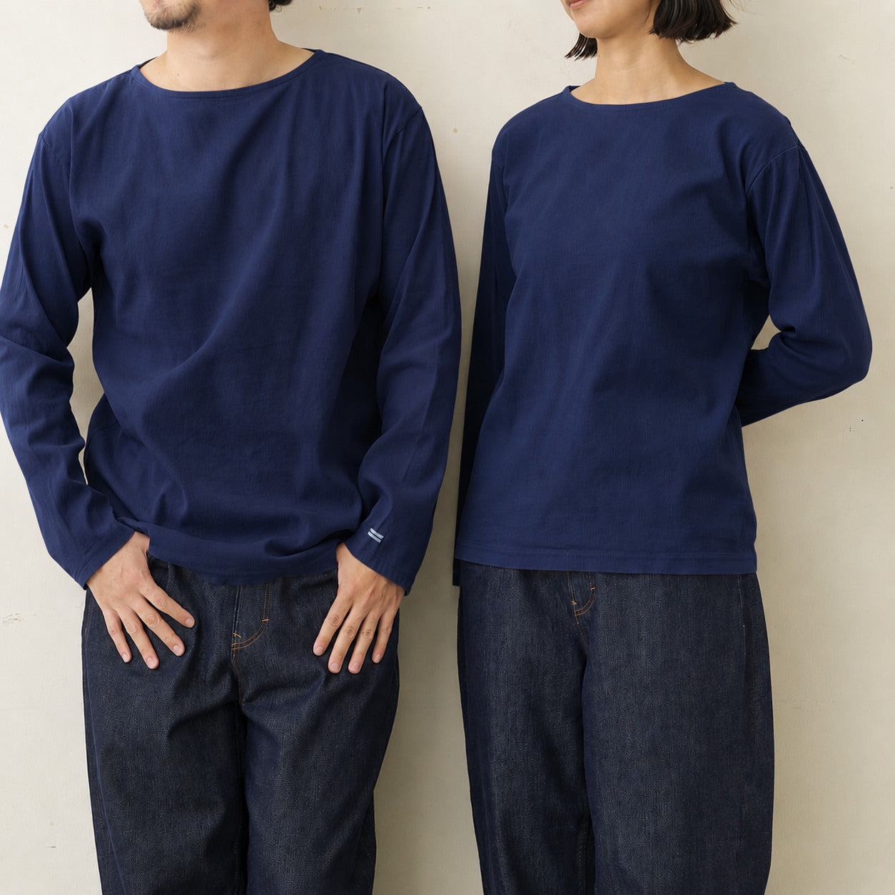 ボートネックロングスリーブTシャツ(ユニセックス・長袖)_3416745