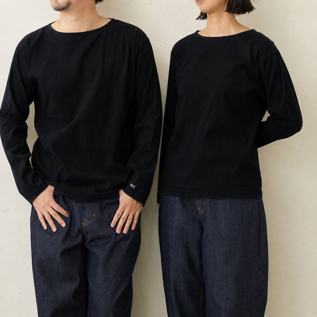 ボートネックロングスリーブTシャツ(ユニセックス・長袖)_3416745