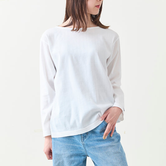 ボートネックロングスリーブTシャツ（ウィメンズ・長袖）_3115885