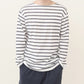 ボートネックボーダーTシャツ(ユニセックス・長袖)_3418701