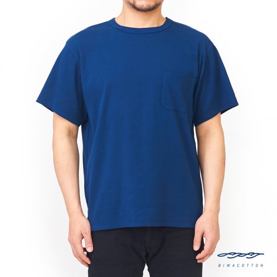 クルーネックポケットTシャツ(ユニセックス・半袖)_3418702 – BIWACOTTON