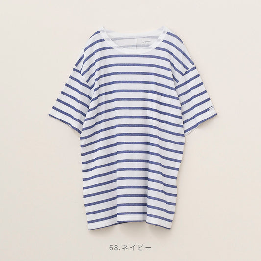 クルーネックポケットボーダーTシャツ(ユニセックス・半袖)_3413703